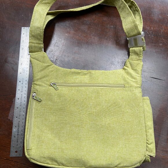 Lug Crossbody Travel Bag/Purse - Heather Green - Picture 2 of 4
